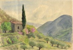 Louis Lecarme. Digne, en haut du Vallon de St Vran. 17x25cm.