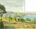 Louis Lecarme. St Mitre, tang de Vaccars, 1954. 24,5x32cm.