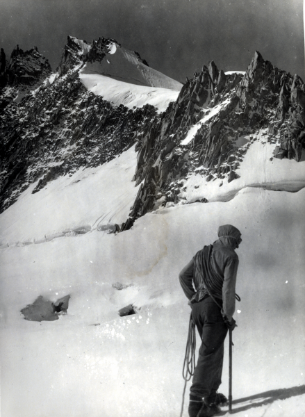 Aiguille Verte (face Nord);  droite vers la Petite Verte
