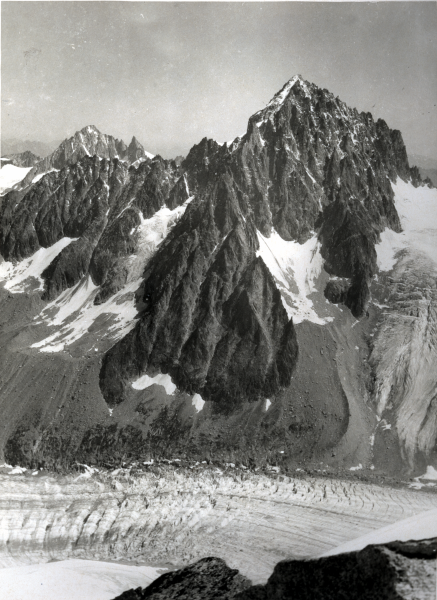 Aiguille d'Argentire face Sud; Aiguille du Tour; glacier d'Argentire