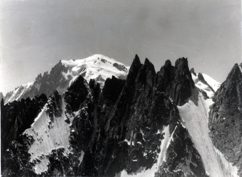 Le Mont Blanc et les Aiguilles de Chmonix (vus du Grpon)
