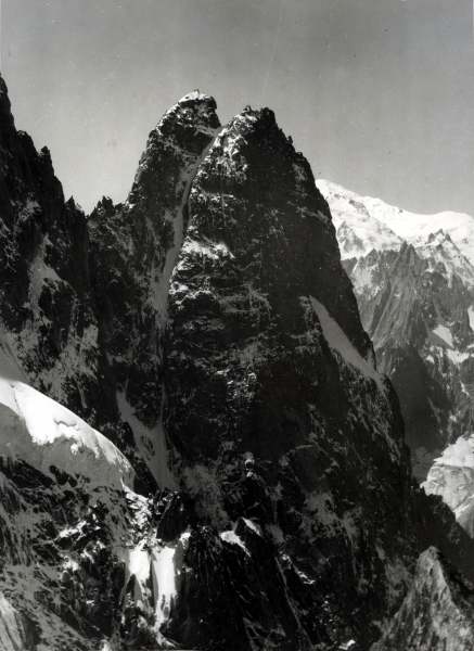 Les Drus (face Nord) vus de la Petite Verte