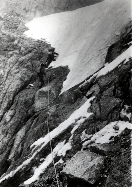Dans l'Aiguille du Moine