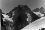 Aiguille d'Argentire face Ouest; col du Chardonnet; La Tour Noire