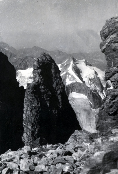 Le Gioberney, vu de la Brche des Frres Chamois