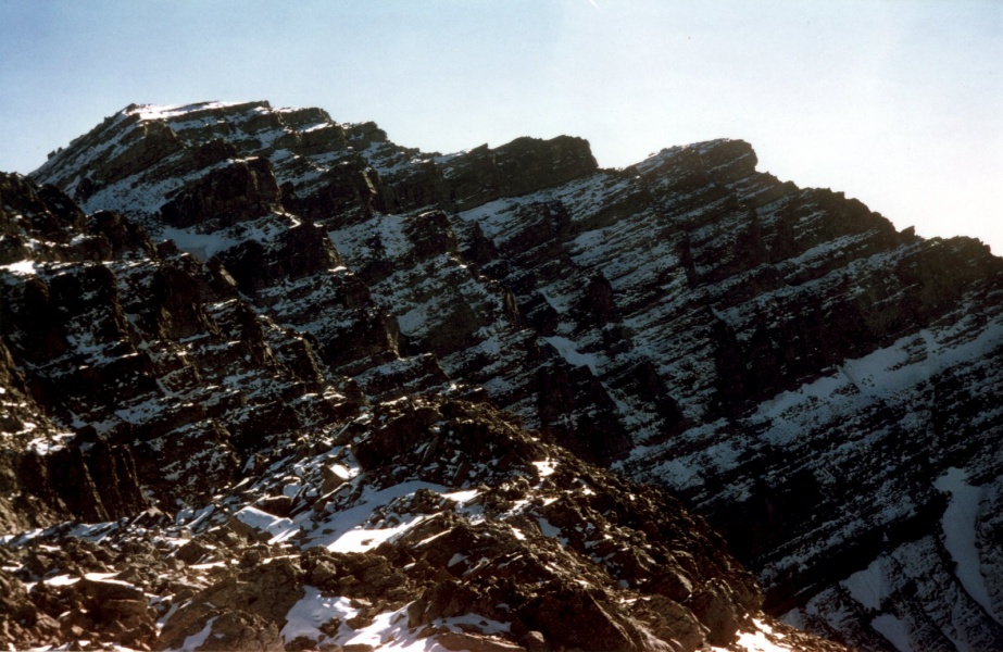Versant Sud de l'antcime 2927 m