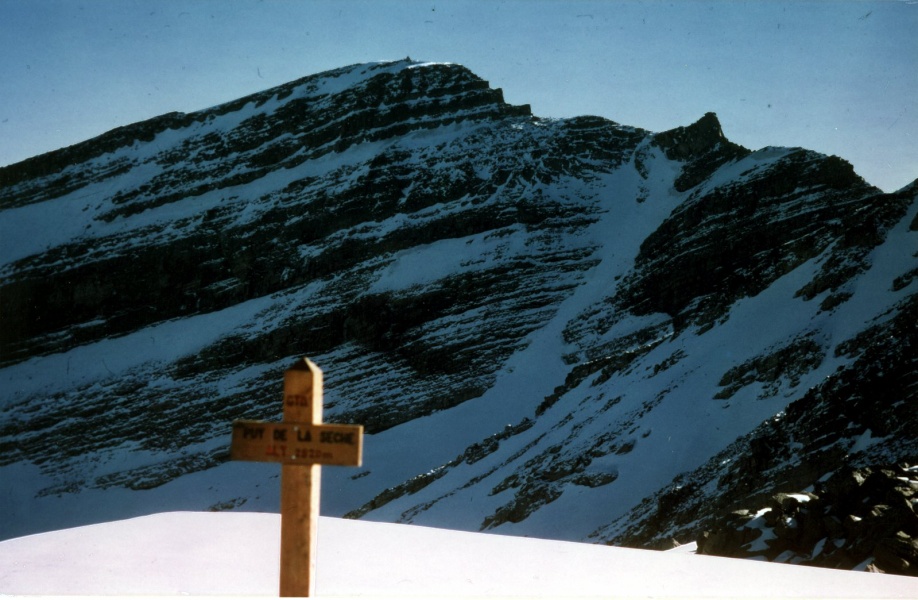 Face Nord de la Tte de l'Estrop, vue de la Sche