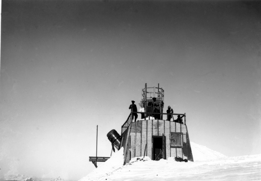 Mont Blanc, 1902: observatoire Jansen au sommet