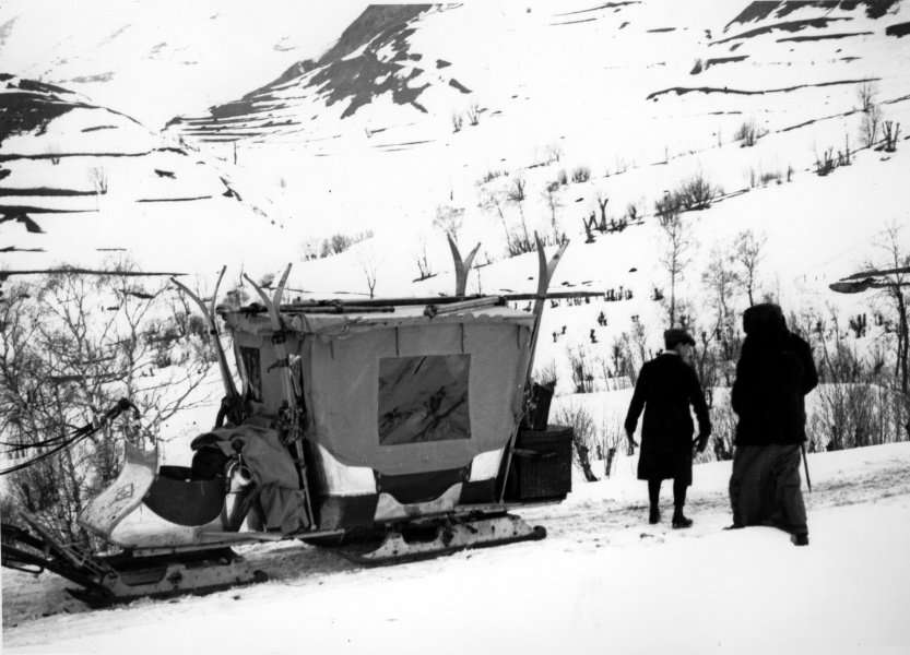 La Grave, 1912: traneau des skieurs