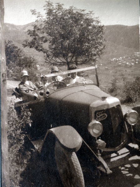 aot 1929 - Beuil: Toinon, Michel, Genevive, Henri