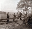 Pques 1930 - Entre Duerne et St Martin: Henri, Michel, Genevive, X