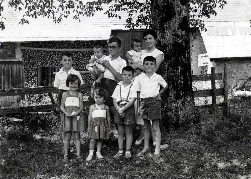 Maudre, septembre 1952 : Isabelle, Agns, Dominique,