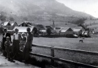 Le Vernet, 16 septembre 1951 : Genevive, Rmi, Franoise, Florence, Michel