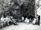 Sassenage, aot 1946: enfants Colomb et Prouvost, Genevive, Jeanne, ?