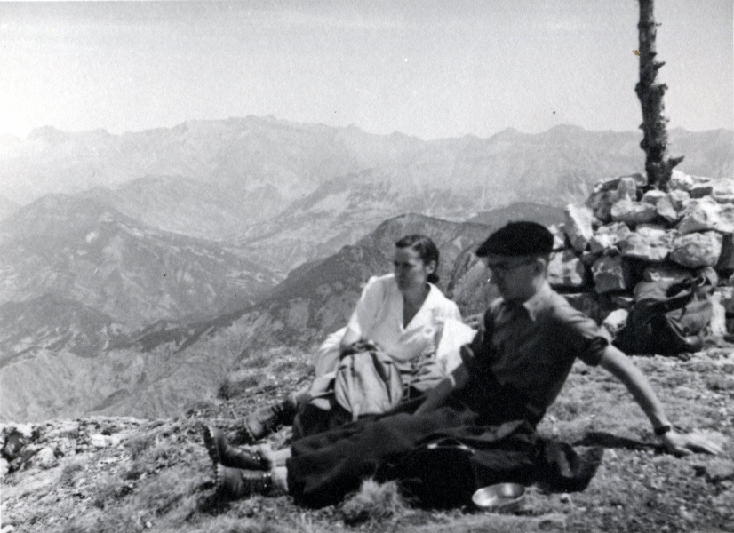 Paule, Michel, Pic de Couar, juillet 1942