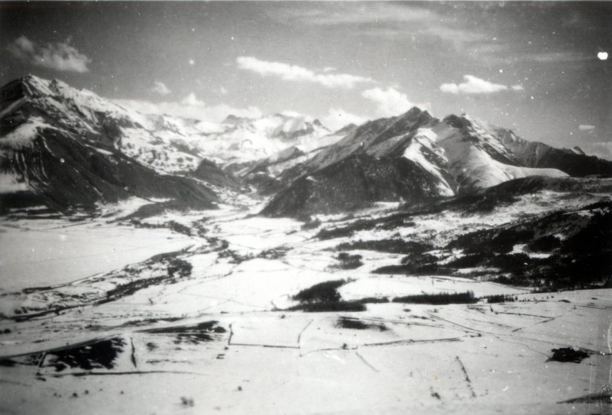 Ancelle vu du Puy de Manse, mars 1943