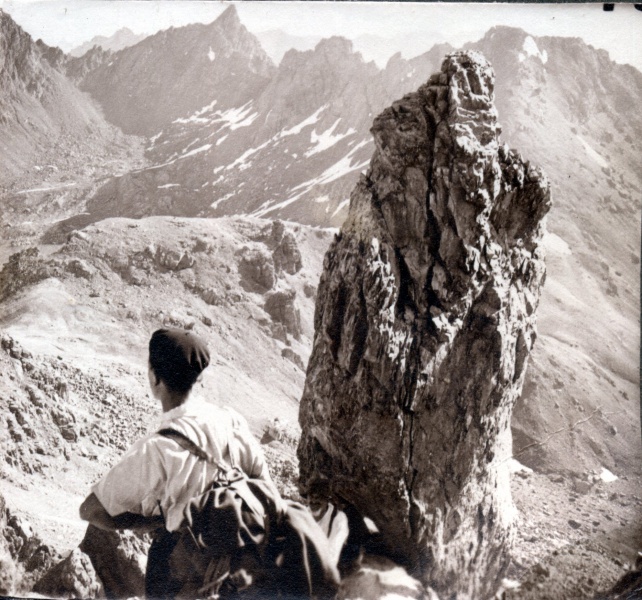 1933 - Ascension du Brec de Chambeyron: Pierre