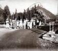 1934 - Mirous: enfants Prouvost et Colomb, oncles et tantes