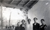 10 septembre 1935 - Mariage d'Henri et Mat: X, Mme Soulet, Mat, Henri, Genevive