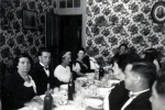 10 septembre 1935 - Mariage d'Henri et Mat: Mme Soulet, Henri, Mat, Genevive, ...