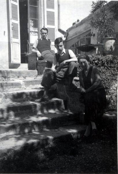 Pques 1936 - Digne: Pierre, Michel, Genevive
