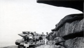 septembre 1936 - Trgastel: famille Prouvost, Paul Mugel et Paule