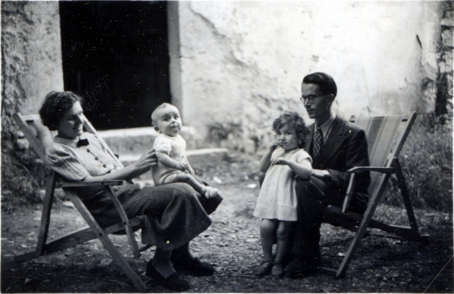 1938 - Laval: Irne, Philippe, Jacqueline, Pierre