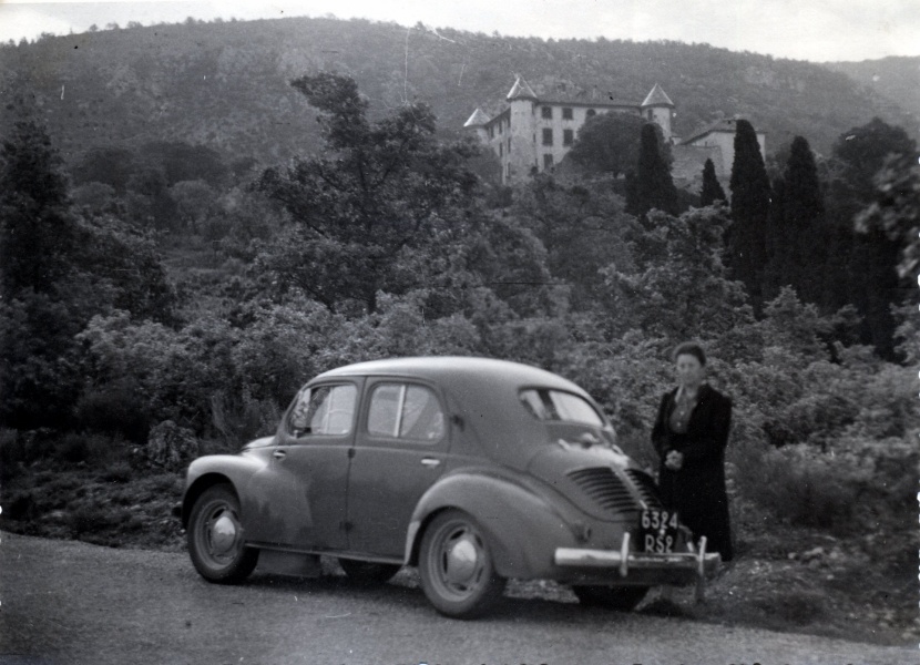 Chteau d'Aiguines, 15 mai 1950 : Genevive