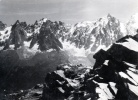 Les aiguilles vues du Brvent : de Bltire, du Plan, du Midi