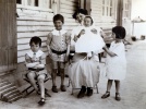 Mimizan, 1913: Henri, Jacques, Genevive, Pierre, Yvonne