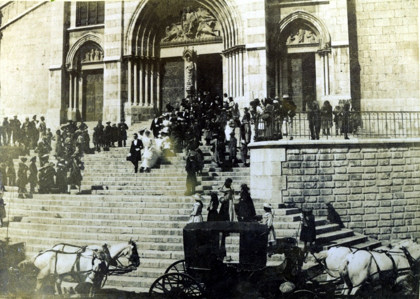 Cathdrale St Jrme, Digne, 1904: mariage de Louis et Genevive