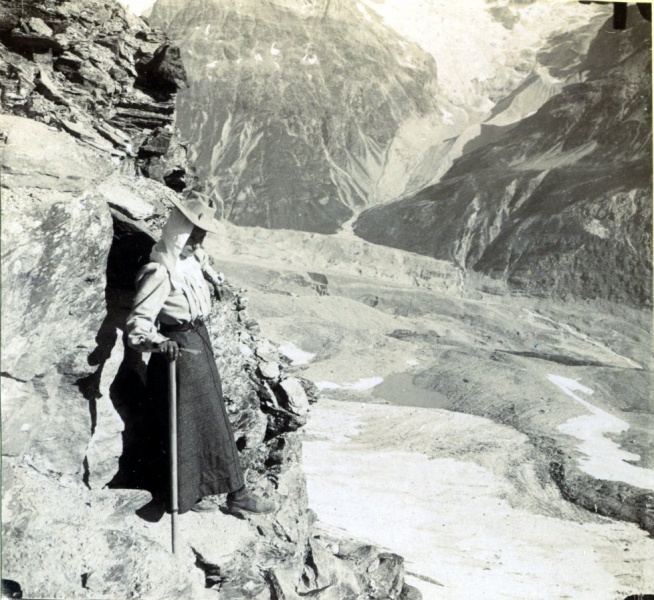 Monte  la cabane du Cervin, 1905: Genevive