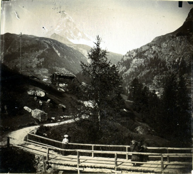 Monte  la cabane du Cervin, 1905: Genevive