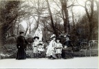 Paris, parc Monceau, 1905: lisabeth, Jeanne, Franois, Genevive, Paule, Marie-Thrse