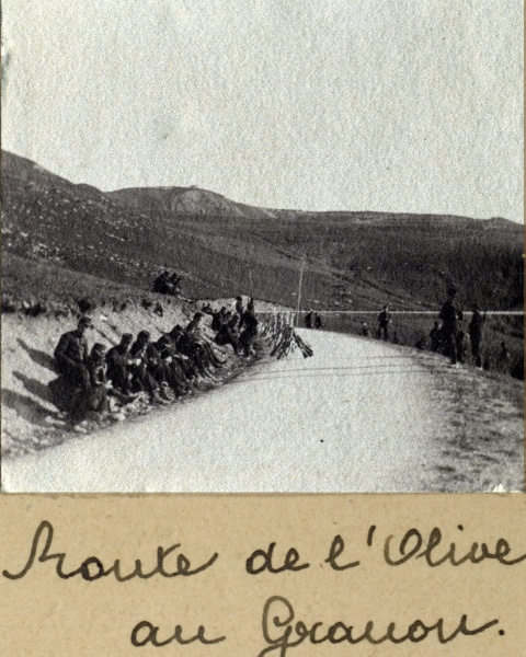 Route de l'Olive au Granon, 1914