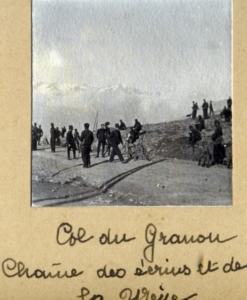 Col du Granon, 1914: chane des crins et la Meije