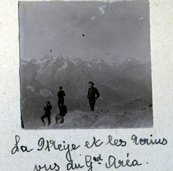 Le Grand Ara, 1914: la Meije et les crins