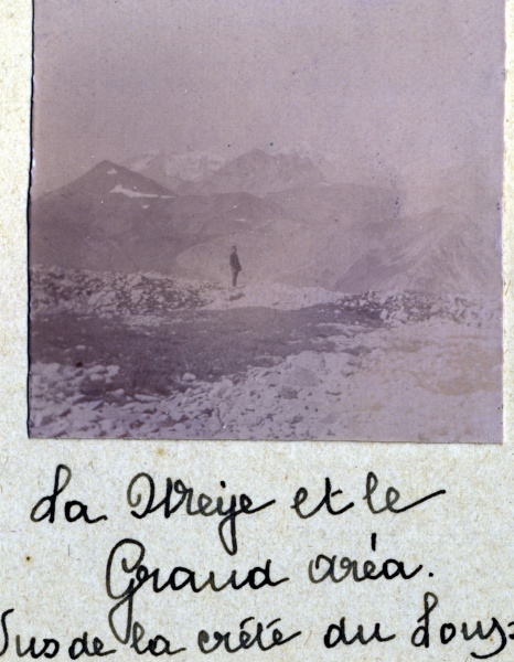 Crte du Loup, 1914: la Meije et le Grand Ara