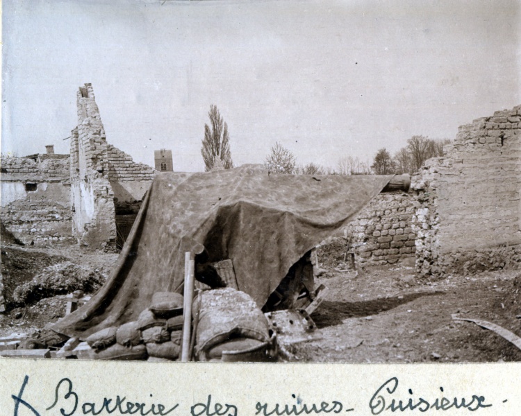 Puisieux, 1916: batterie des ruines
