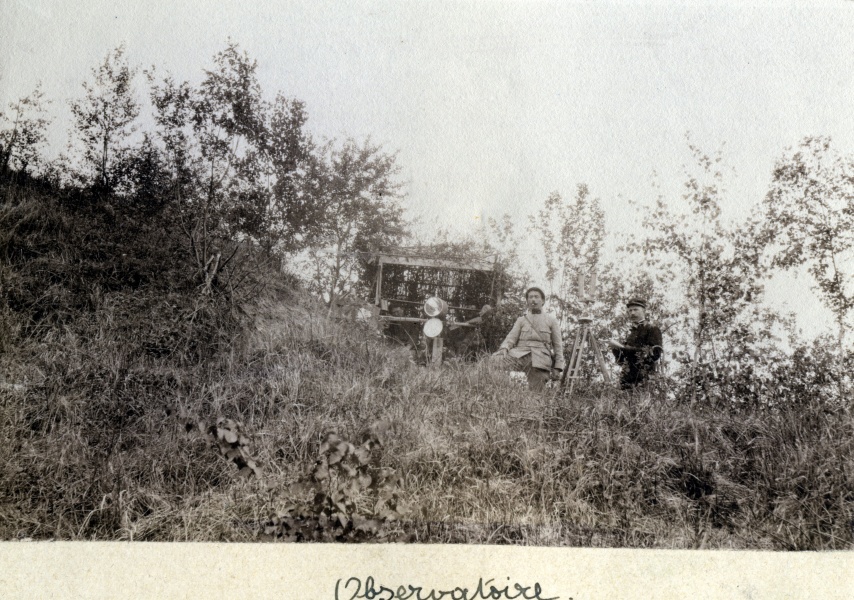 Verzenay, 1916: observatoire (Louis  gauche)