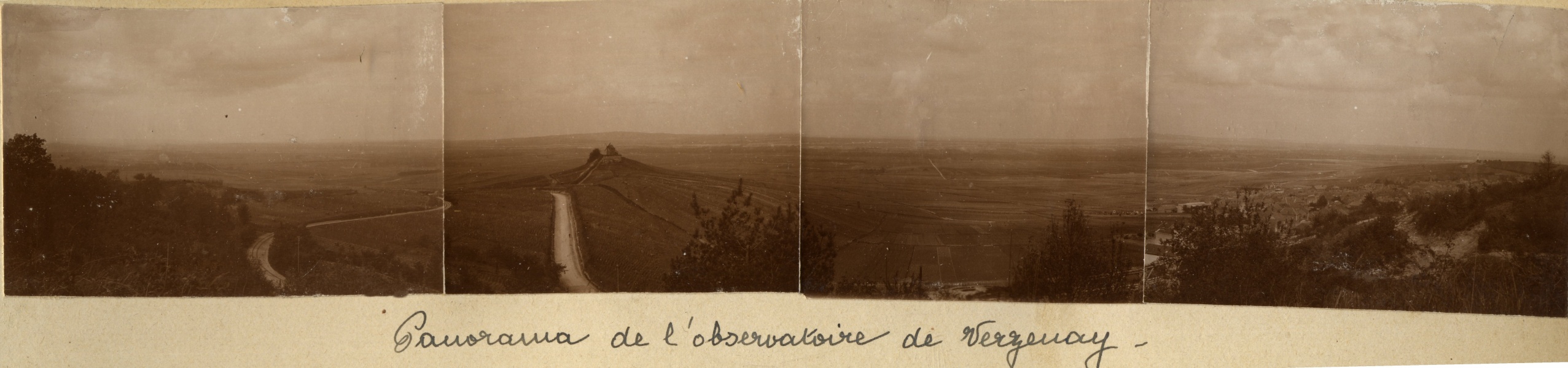 Verzenay, 1916: panorama de l'observatoire