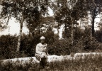 Romont, 1916: parc du chteau (Louis)