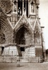 Reims, mai 1916: portail occidental de la cathdrale