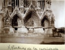 Reims, mai 1916: portail occidental de la cathdrale