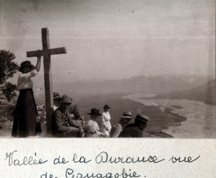 Valle de la Durance vue de Ganagobie, septembre 1917
