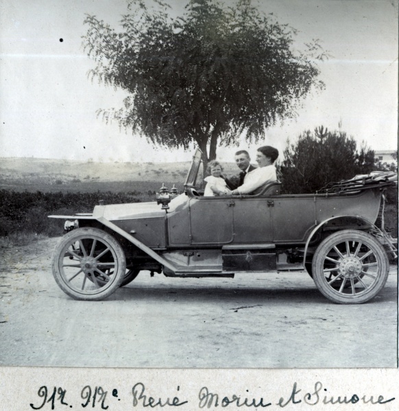 ?, 1918: M. et Mme Ren Morin et Simone