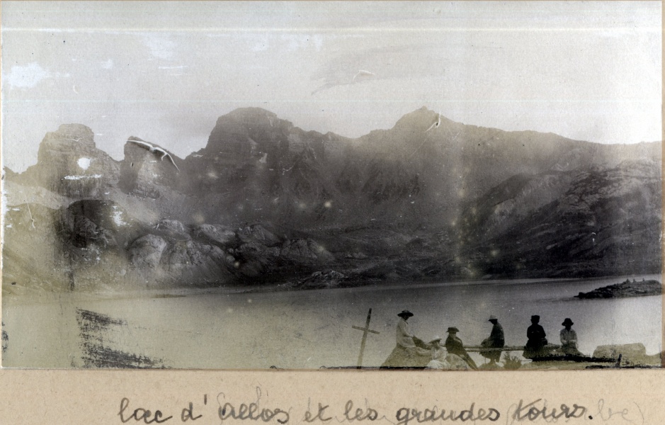 Lac d'Allos et les Grandes tours, 5 septembre 1919