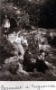 Cascades d'Engouire, septembre 1917: lisabeth, Toinon; Genevive, Paule, X, Y, Jeanne; Franois, Jacques