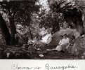 Source de Ganagobie, septembre 1917: Jeanne, Genevive, Mme et M. du Chaffaut; X, Franois, Y, Paule, Toinon