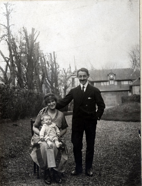 Ville d'Avray, 27 fvrier 1921: Paul Mugel, Toinon, Robert Mugel
